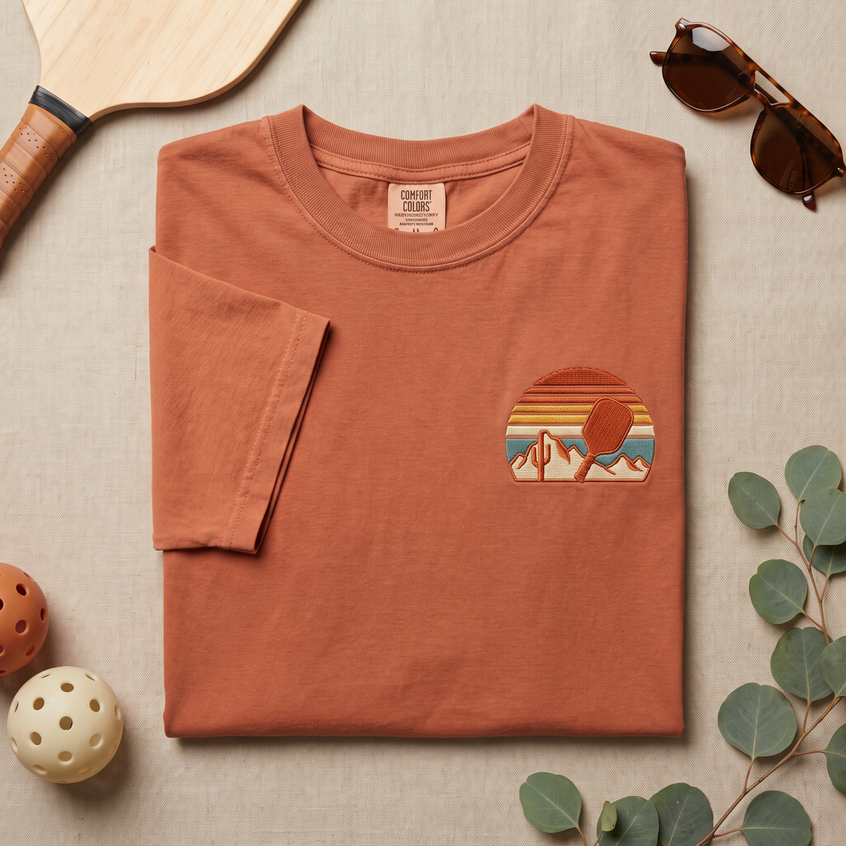 Retro Sunset Pickleball — product
